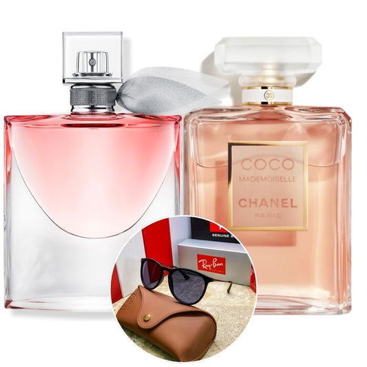 ¡BLACK FRIDAY: Kit de Perfumes La Vie Est Belle 75ml y Coco Mademoiselle 100ml + Gafas Ray-Ban a un Precio Increíble!