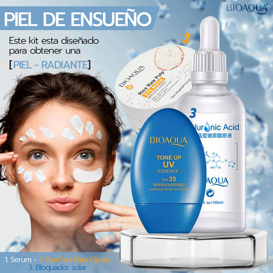 Kit Piel Radiante BIOAQUA – Luminosidad y Cuidado Completo para Tu Rostro