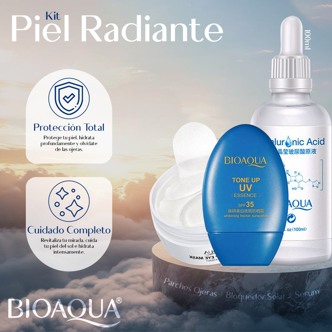 Kit Piel Radiante BIOAQUA – Luminosidad y Cuidado Completo para Tu Rostro